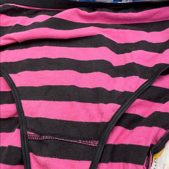 Floral, striped,red lace, Pink Lace Women's Panties - Picture 4 of 10